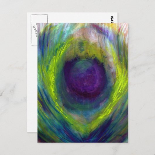 孔雀 ポストカード (正面/裏面)