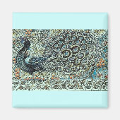 孔雀 マグネット (正面)