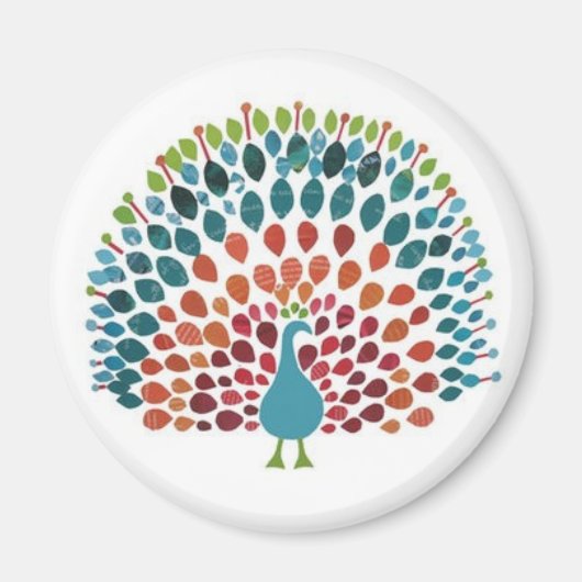 孔雀 マグネット (正面)