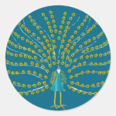 孔雀 ラウンドシール (正面)