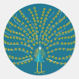 孔雀 ラウンドシール