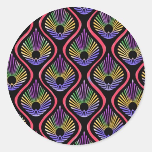 孔雀 ラウンドシール (正面)