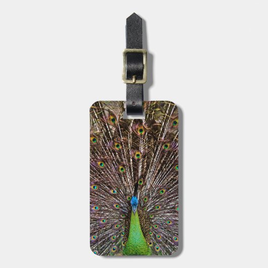 孔雀 ラゲッジタグ (正面縦)