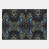 孔雀 ラッピングペーパーシート (正面)