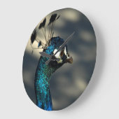 孔雀 ラージ壁時計 (傾斜)