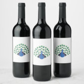 孔雀 ワインラベル (ボトル)