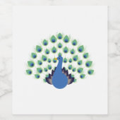 孔雀 ワインラベル (シングルラベル)