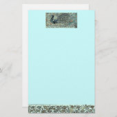 孔雀 便箋 (正面/裏面)