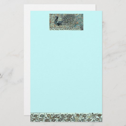 孔雀 便箋 (正面/裏面)