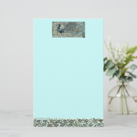 孔雀 便箋 (スタンド正面)