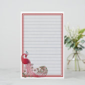 孔雀 便箋 (スタンド正面)