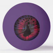 孔雀 卓球ボール (裏面)