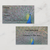 孔雀 名刺 (正面/裏面)