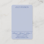 孔雀 – 名刺 (裏面)