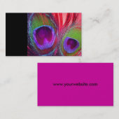 孔雀 名刺 (正面/裏面)