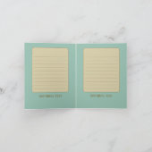 孔雀 – 折り畳みノートカード ノートカード (内部)