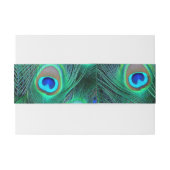 孔雀 招待状ベリーバンド (裏面例)