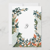 孔雀 招待状 (裏面)