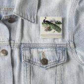 孔雀 缶バッジ (インサイチュ)