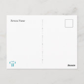 孔雀 | 誕生日おめでとう | ミニマル ポストカード (裏面)