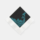 孔雀 – 青 – 黒 – 日々のお祝いのスタイリッシュ- (角)