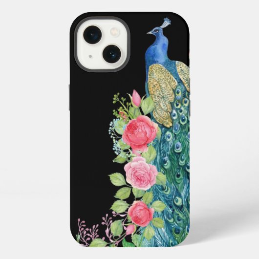 孔雀 iPhoneケース (裏面)