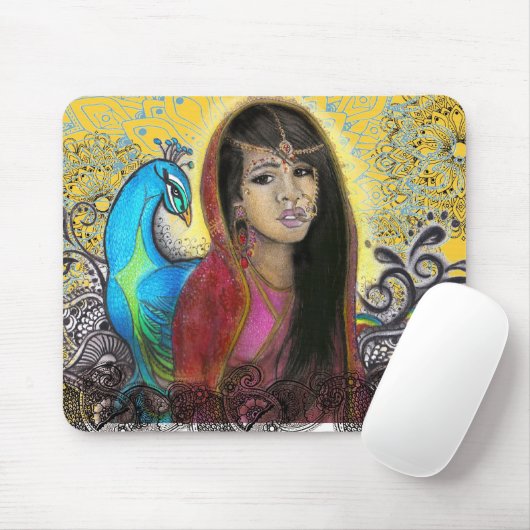 孔雀、mousepad マウスパッド (マウス)