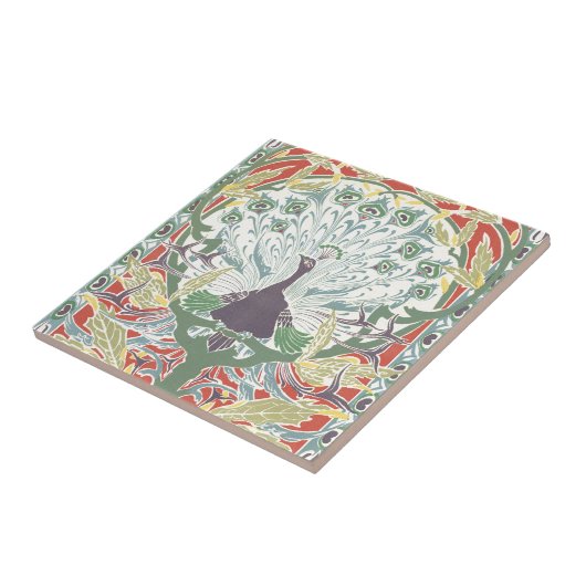 孔雀Nouveeau タイル (側面)