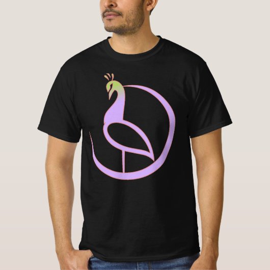 孔雀Tシャツデザイン Tシャツ (正面)