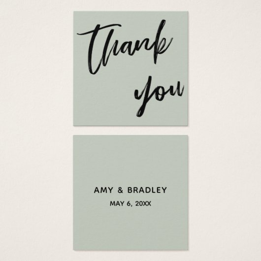 字カジュアルは結婚セージに感謝 (正面&裏面)