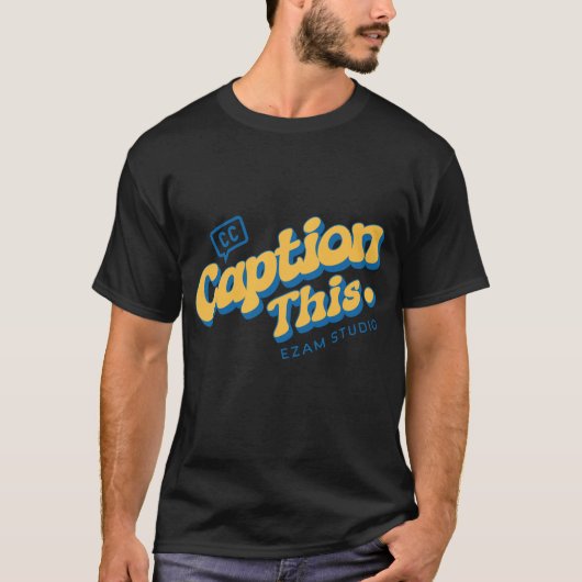 字幕：究極の会話スターター Tシャツ (正面)