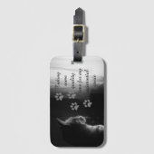 存おもしろい在危機を持つ猫 ラゲッジタグ (正面縦)