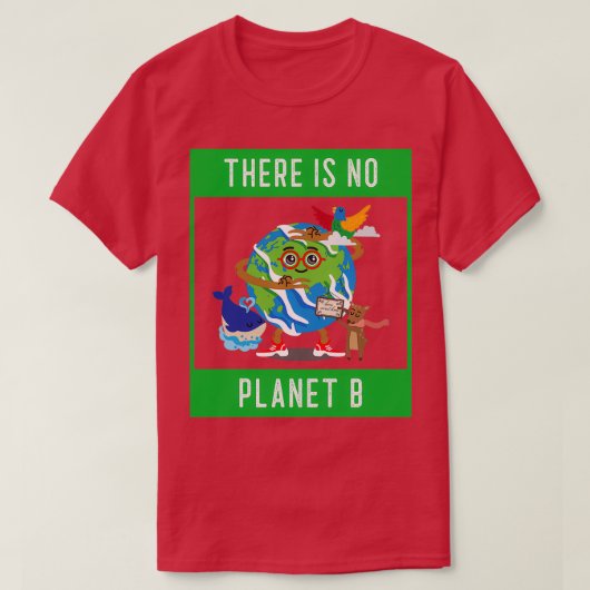 存在しない惑星Bゴービーガン Tシャツ (デザイン正面)