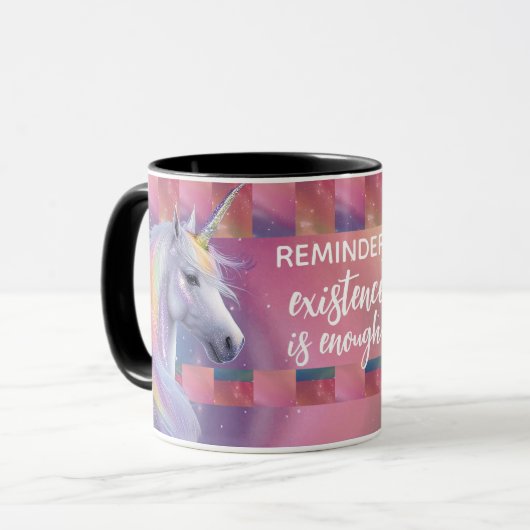存在するだけで十分 Rainbow Unicorn マグカップ (正面左)