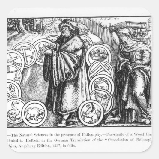 存在する自然科学 スクエアシール (正面)