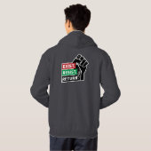 存在する、抵抗する、戻る パーカ (裏面フル)