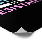 存在はレジスタンスTrans Rights LgbtプライドT ポスター (角)