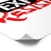 存在を尊重するか抵抗を期待 – ポスター (角)