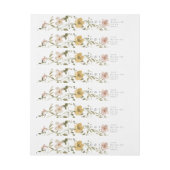 存在乾燥野花パンパリース結婚ズ ラップアラウンドラベル (シート)