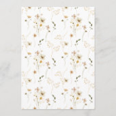 存在乾燥野花パンパリース結婚ズ 招待状 (裏面)