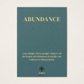 存在意義のあるイヤリングジュエリー表示カード (正面)