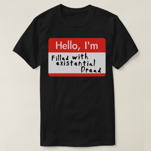 存在感に満ちたハロー Tシャツ (デザイン正面)