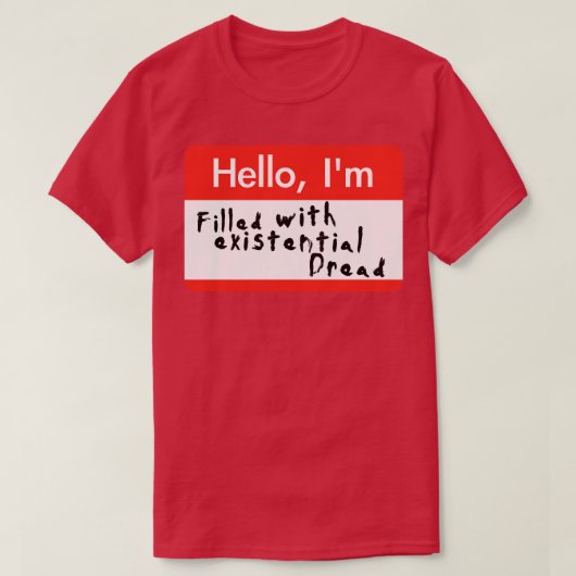 存在感に満ちたハロー Tシャツ (デザイン正面)