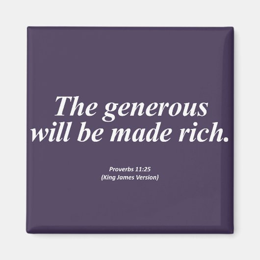 存在箴言11:25略称 マグネット (正面)