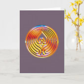 存在-天使-支配-流れの芸術カード カード (黄色い花)