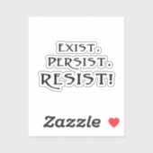 存在。持続。抵抗しろ！ シール (シート)