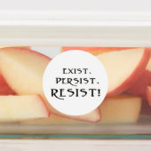存在。持続。抵抗しろ！ ラベル (貼付)