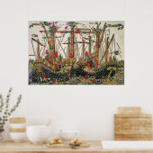 存智王の戦い、1499年 ポスター (キッチン)