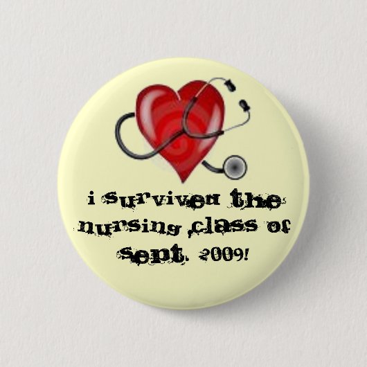 存続の看護専門学校 缶バッジ (正面)