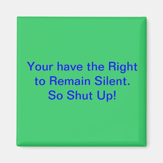 存続静か権 マグネット (正面)